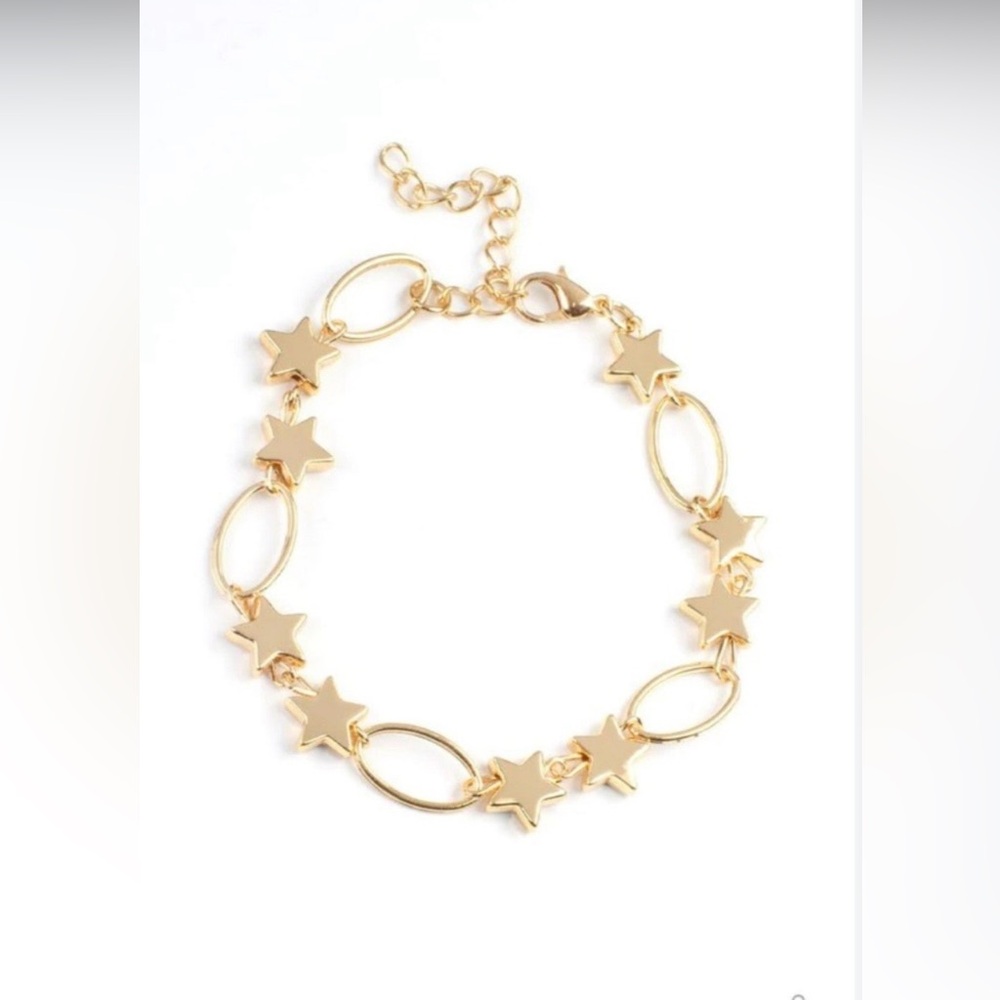 paparazzi Gold Star Link Bracelet